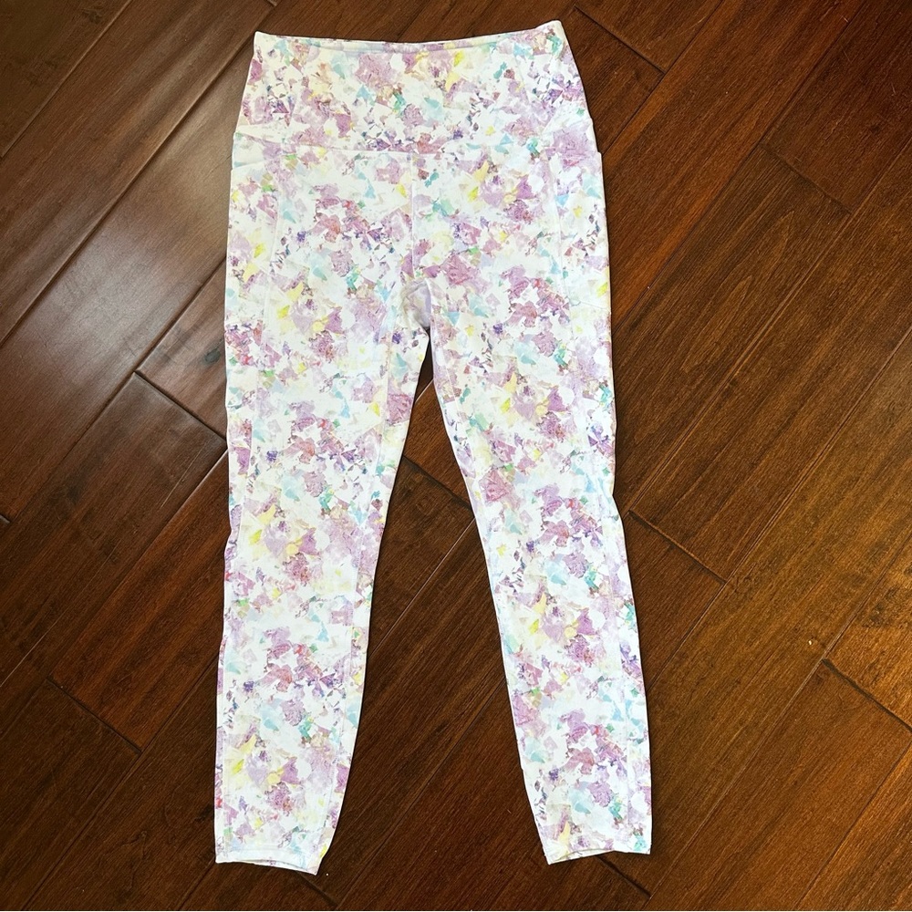 RBX Active High Waisted Mosaic Print Leggings with Pockets. - Picture 3 of 8